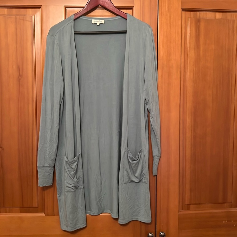 Grace and lace pretty green cardigan